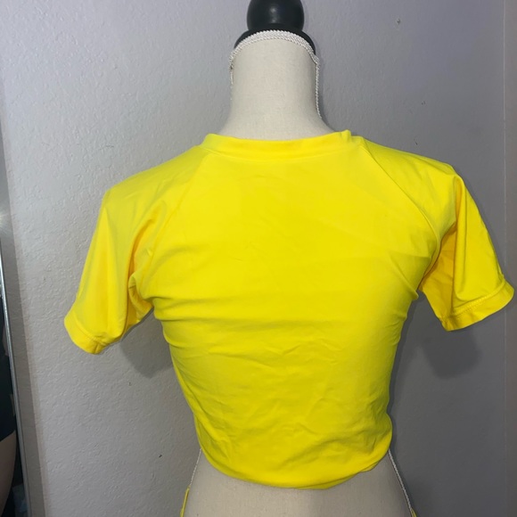 Yellow Crop Top(only) Swimsuit - Picture 5 of 5